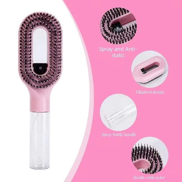 Spray Comb Detangling Scalp Massage Brush