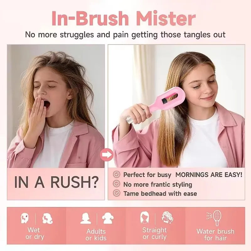 Spray Comb Detangling Scalp Massage Brush