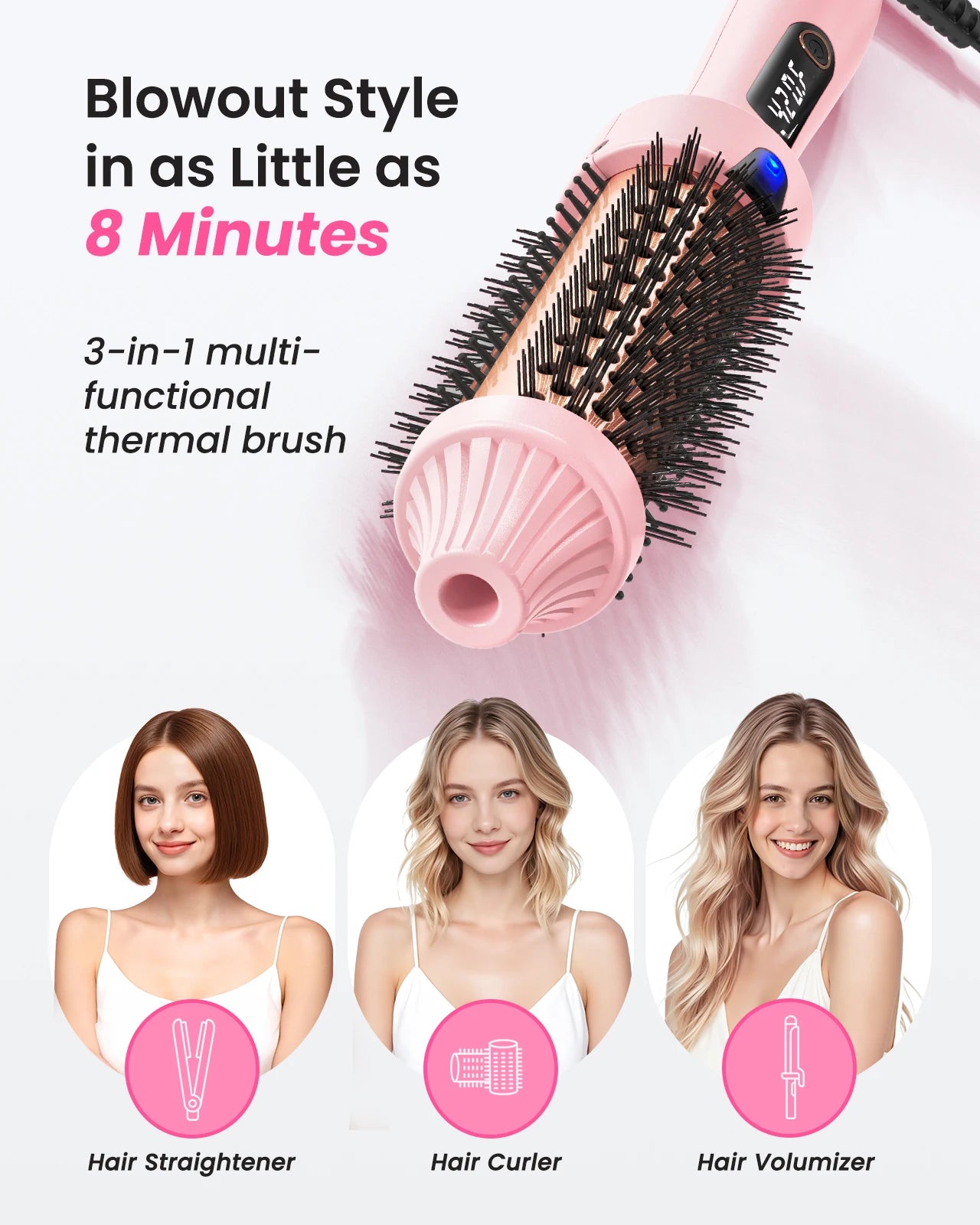 QuickStyle Pro Heated Round Brush