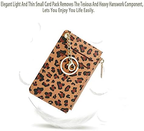 Slim Pocket Leather Wallet Keychain