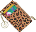 Slim Pocket Leather Wallet Keychain
